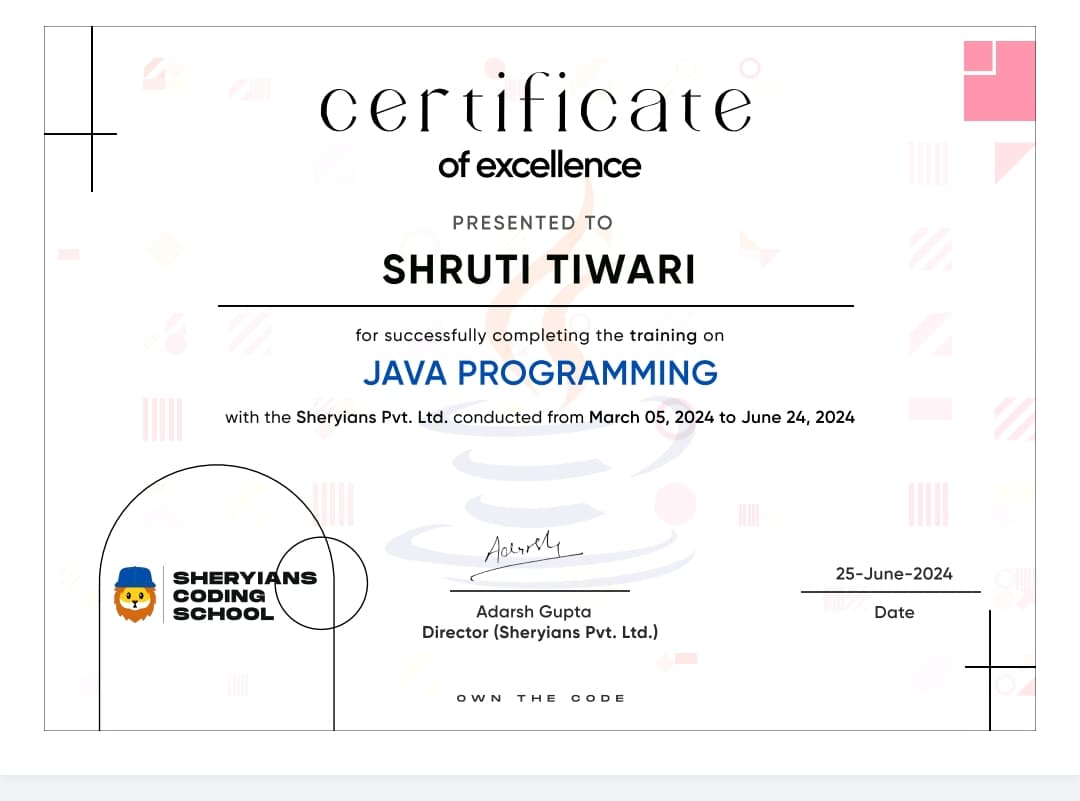 Certificate 1